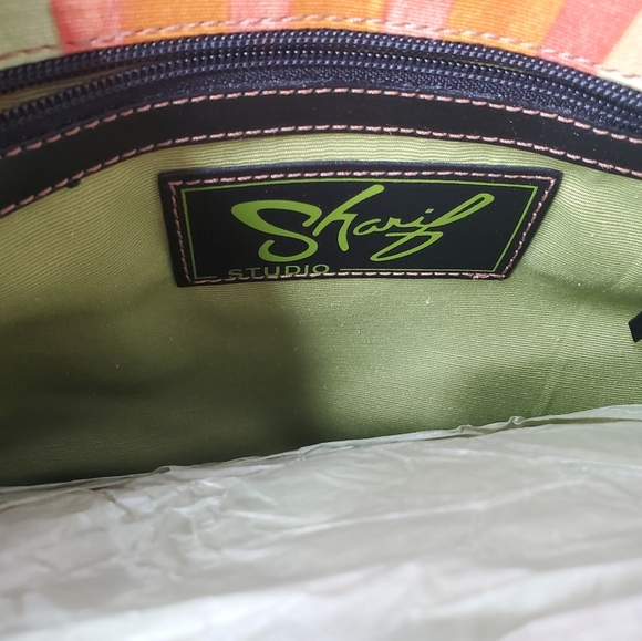 Sharif Multi Colored Stripe Shoulder Bag - Picture 6 of 7